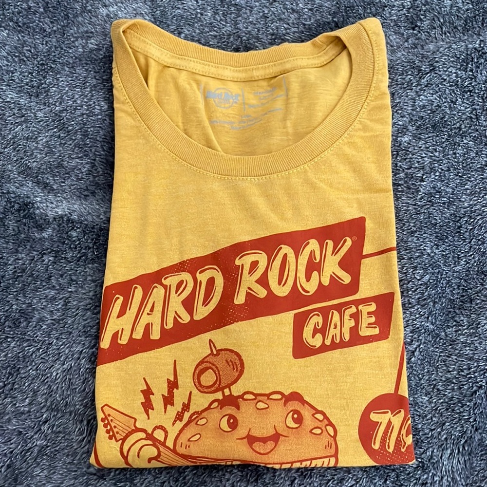 Hard Rock Cafe New York Heritage Hamburger Scoop Neck Tshirt Size L
